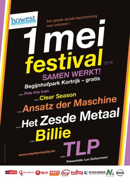 Affiche 1 mei festival