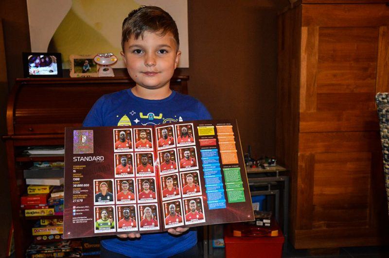 Louis met zijn favoriete voetbalploeg