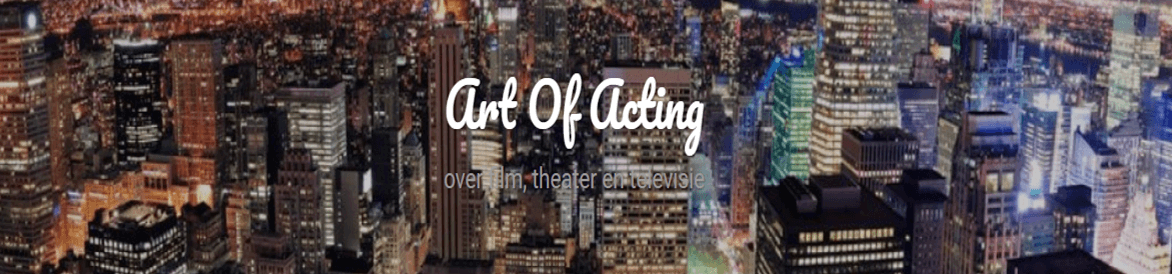 Logo van mijn blog: 'Art Of Acting'
