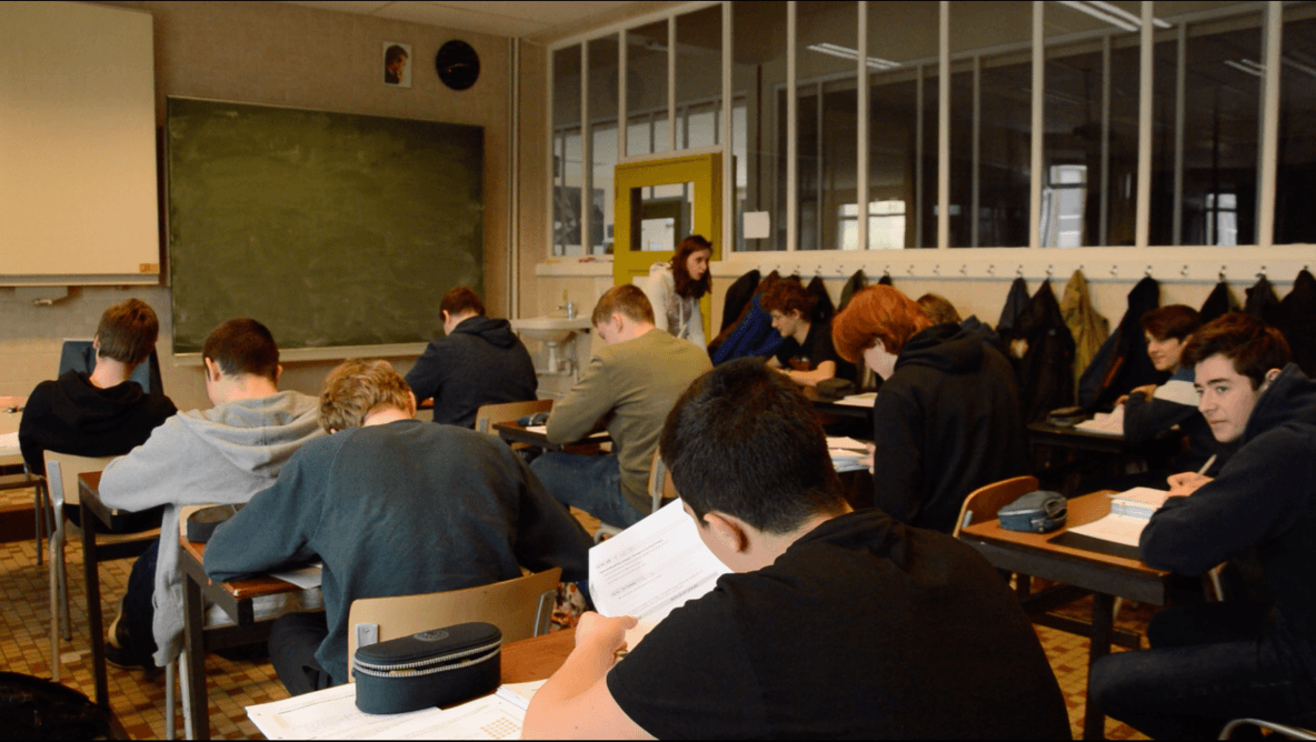 Leerlingen Don Bosco Hoboken tijdens de les - Foto: Frederik Van Vooren