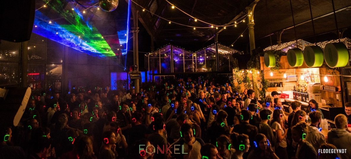 Fonkel Silent Disco evenement © Flodegeyndt