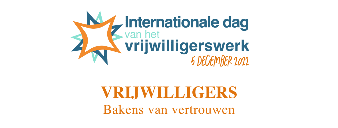banner dag van de vrijwilliger
